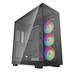 DeepCool CH780 ATX+ Panoramic case, Dual Chamber Configuration, Vertical Mount and Gen 4 Riser Cable, Tempered Glass Panels, Trinity 140mm ARGB Fans, Black(Open Box)