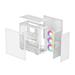 DeepCool MORPHEUS ATX+ Modular Airflow case, Single and Dual Chamber Configurations, Dual Status Display, Trinity 140mm ARGB Fans, Vertical Mount and Gen 4 Riser Cable, Magnetic Mesh Filters, White