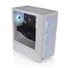 THERMALTAKE S200 TG with 4 x ARGB Lite Fan Mid-Tower Case, Snow