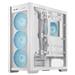 ASUS TUF Gaming GT302 ARGB ATX Mid-Tower Case, White 4x 140 x 28 mm ARGB fans for high airflow and static pressure, interchangeable side panel, detachable top panel, hidden-connector motherboard support(Open Box)