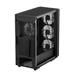 DeepCool MATREXX55 V4 C Preimum ATX case, Tempered Glass Front Panel, 3x Pre-Installed Front 140mm PWM ARGB Fans, Tempered Glass Side Panel, Magnetic Top Mesh Filter, Type-C, USB 3.0, Black