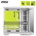 MSI MAG PANO 100L PZ WHITE Mid-Tower Case for up to ATX Motherboards, USB 3.2 Type-C x 1, USB 3.2 Gen1 x 2,  Tempered Glass Window