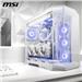 MSI MAG PANO 100R PZ WHITE Mid-Tower Case for up to ATX Motherboards, USB 3.2 Type-C x 1, USB 3.2 Gen1 x 2,  Tempered Glass Window