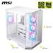 MSI MAG PANO 100R PZ WHITE Mid-Tower Case for up to ATX Motherboards, USB 3.2 Type-C x 1, USB 3.2 Gen1 x 2,  Tempered Glass Window