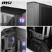 MSI MAG PANO 100R PZ Mid-Tower Case for up to ATX Motherboards, USB 3.2 Type-C x 1, USB 3.2 Gen1 x 2,  Tempered Glass Window