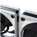 HYTE THICC FP12 (3 Pack) - 120mm x 32mm Silent High Performance Fans - Liquid Crystal Polymer Blades - 0-3,000 RPM - 105.8 CFM Airflow - 8.14 mm-H2O Static Pressure - Powered By Nexus Link - White/Black