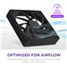 NZXT F120Q 120mm Quiet Airflow PWM Case Fan, Black(Open Box)