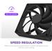 NZXT F120Q 120mm Quiet Airflow PWM Case Fan, Black