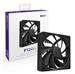 NZXT F120Q 120mm Quiet Airflow PWM Case Fan, Black