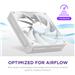 NZXT F120Q 120mm Quiet Airflow PWM Case Fan, White