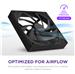 NZXT F140Q 140mm Quiet Airflow PWM Case Fan, Black