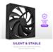 NZXT F140Q 140mm Quiet Airflow PWM Case Fan, Black