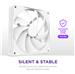 NZXT F140Q 140mm Quiet Airflow PWM Case Fan, White