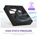 NZXT F120P 120mm Static Pressure PWM Case Fan, Black(Open Box)