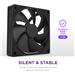 NZXT F120P 120mm Static Pressure PWM Case Fan, Black