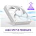 NZXT F120P 120mm Static Pressure PWM Case Fan, White