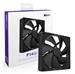 NZXT F140P 140mm Static Pressure PWM Case Fan, Black