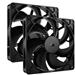 CORSAIR RS140 140mm PWM Fans Dual Pack, Black