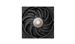 DeepCool FT12, 120mm FDB Fan, 3-Phase 10-pole 12-slot Motor, PWM, Transparent Center Window, Subtle White LED underglow, Black