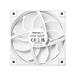 DeepCool FT12 WH, 120mm FDB Fan, 3-Phase 10-pole 12-slot Motor, PWM, Transparent Center Window, Subtle White LED underglow, White