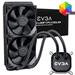 EVGA CLC 240mm All-In-One RGB LED CPU Liquid Cooler, 2x FX12 120mm PWM Fans, Intel, AMD, 5 YR Warranty (400-HY-CL24-V1)