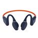 CREATIVE Outlier Free Pro+ Wireless Waterproof Bone Conduction Headphones with Adjustable Transducers, Midnight Blue with Fiery Orange