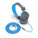 JLAB AUDIO JBuddies Studio On-Ear Kids Wired Headphones, Blue/Grey | Volume Safe Sound | All-day Comfort | Ages 6+(Open Box)