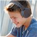 JLAB AUDIO JBuddies Studio On-Ear Kids Wired Headphones, Blue/Grey | Volume Safe Sound | All-day Comfort | Ages 6+