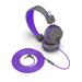 JLAB AUDIO JBuddies Studio On-Ear Kids Wired Headphones, Purple/Grey | Volume Safe Sound | All-day Comfort | Ages 6+