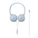 AUDIO TECHNICA ATH-S120C USB-C On-Ear Headphones, Blue-Gray