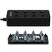 ORICO 4-Port USB 3.0 Hub with Individual LEDs Power Switches and 30cm Cable - Black (W9PH4-U3-V1-BK)