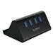 Orico SHC-U3-BK 4-Port USB 3.0 Hub with Phone/Tablet Stand and 100cm Cable