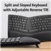 KENSINGTON K75406US Pro Fit Ergo Wireless Keyboard and Mouse-Black