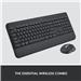 LOGITECH  Signature MK650 Combo for Business, Wireless Mouse and Keyboard, Logi Bolt, Bluetooth, SmartWheel - Graphite