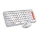 LOGITECH POP ICON Combo, Bluetooth Keyboard and Mouse Combo, Off-White(920-013104)