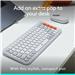 LOGITECH POP ICON Combo, Bluetooth Keyboard and Mouse Combo, Off-White(920-013104)