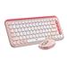 LOGITECH POP ICON Combo, Bluetooth Keyboard and Mouse Combo, Rose(920-013105)