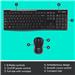 LOGITECH  MK270 Wireless Keyboard and Mouse Combo for Windows, 2.4 GHz Wireless, Compact Mouse(Open Box)