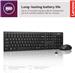 LENOVO100 Wireless Keyboard and Mouse Combo – Cordless Set with Spill Resistant Quiet Keys – 3-Zone Keyboard - Ambidextrous Mouse – Compact Design – Wireless USB -Black