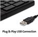 KENSINGTON Pro Fit Ergo Wired Keyboard - Cable Connectivity - USB Type A Interface - Windows, ChromeOS, Mac OS - Black