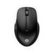 HP 430 Multi-Device Wireless Mouse - Blue Optical - Wireless - Bluetooth/Radio Frequency - Jet Black - USB Type A - 4000 dpi - Scroll Wheel - 5 Button(s)(Open Box)