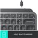 LOGITECH  MX Keys Mini Minimalist Wireless Illuminated Keyboard, Compact, Bluetooth, Backlit, USB-C, Compatible with Apple macOS, iOS, Windows, Linux, Android, Metal Build - Graphite