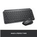 LOGITECH  MX Keys Mini Minimalist Wireless Illuminated Keyboard, Compact, Bluetooth, Backlit, USB-C, Compatible with Apple macOS, iOS, Windows, Linux, Android, Metal Build - Graphite