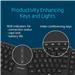 KENSINGTON Pro Fit Ergo Wireless Keyboard KB675, Ergonomic, Rechargeable, Bluetooth & 2.4GHz Connection, Programmable Keys, Black, K75491US