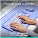 LOGITECH POP ICON Keys Wireless Bluetooth Keyboard,Lilac and Off-White(920-013050)