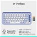 LOGITECH POP ICON Keys Wireless Bluetooth Keyboard,Lilac and Off-White(920-013050)