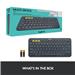 LOGITECH K380 Multi-Device Bluetooth Keyboard - Grey (920-007558)(Open Box)