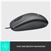 LOGITECH M100 Wired USB Mouse, 3-Buttons,1000 DPI Optical Tracking, Ambidextrous, Compatible with PC, Mac, Laptop - Black(Open Box)