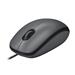 LOGITECH M100 Wired USB Mouse, 3-Buttons,1000 DPI Optical Tracking, Ambidextrous, Compatible with PC, Mac, Laptop - Black(Open Box)