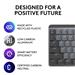 LOGITECH MX Mechanical Wireless Illuminated Performance Keyboard, Tactile Quiet Switches, Backlit Keys, Bluetooth, USB-C - Graphite(Open Box)